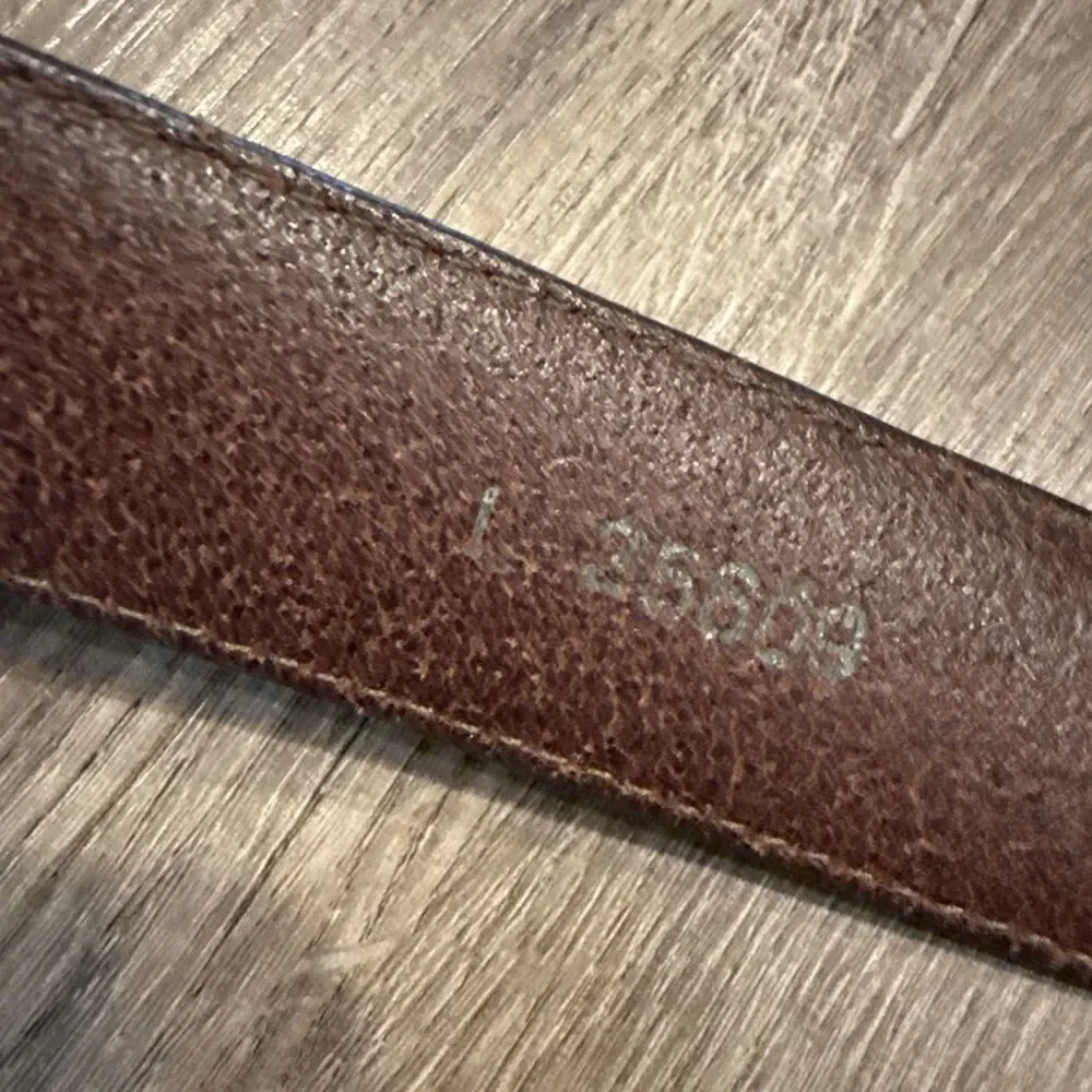 Vintage Brighton Brown Leather Belt Size L